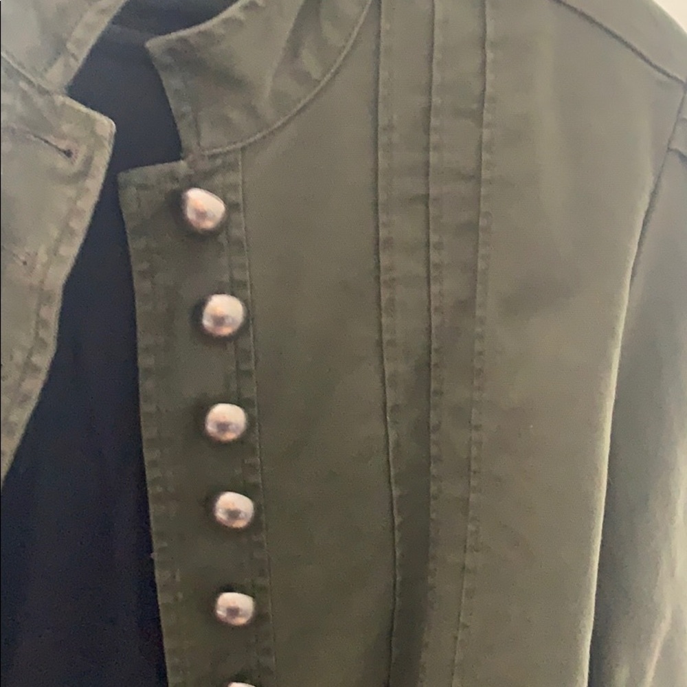 City streets cropped green jacket large - Picture 7 of 9